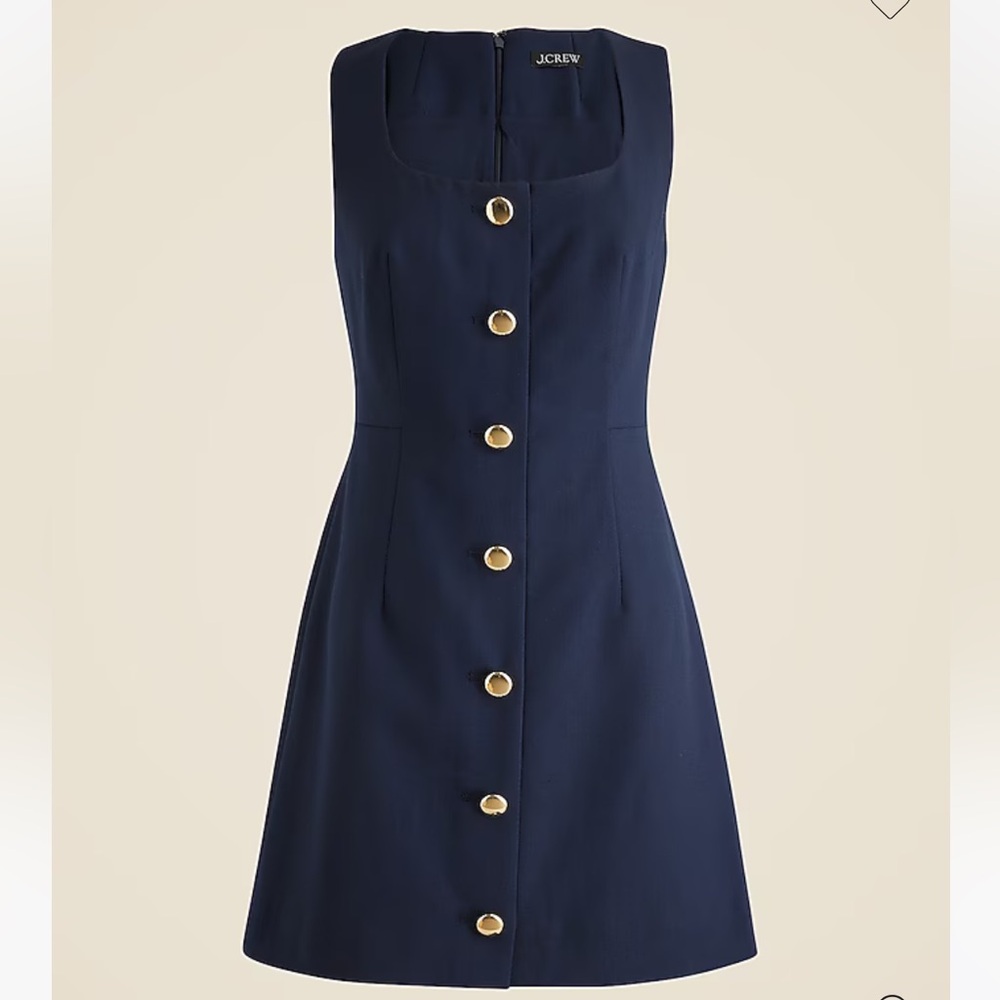 J.Crew Sofia sleeveless dress in structured wool